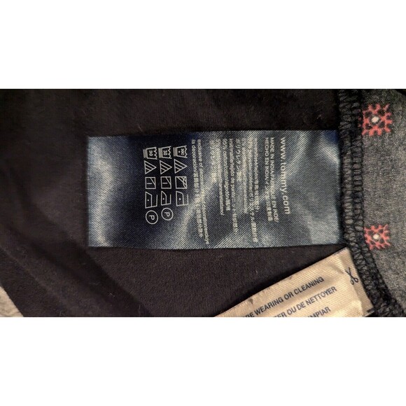 Tommy Hilfiger Women's Sz M Navy with red print career‎ wear casual top preppy - Picture 5 of 6